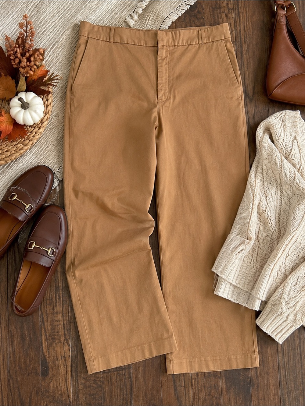 NWT GAP Downtown Khaki Pants Women’s Size 14 Camel Tan Straight Leg Chinos